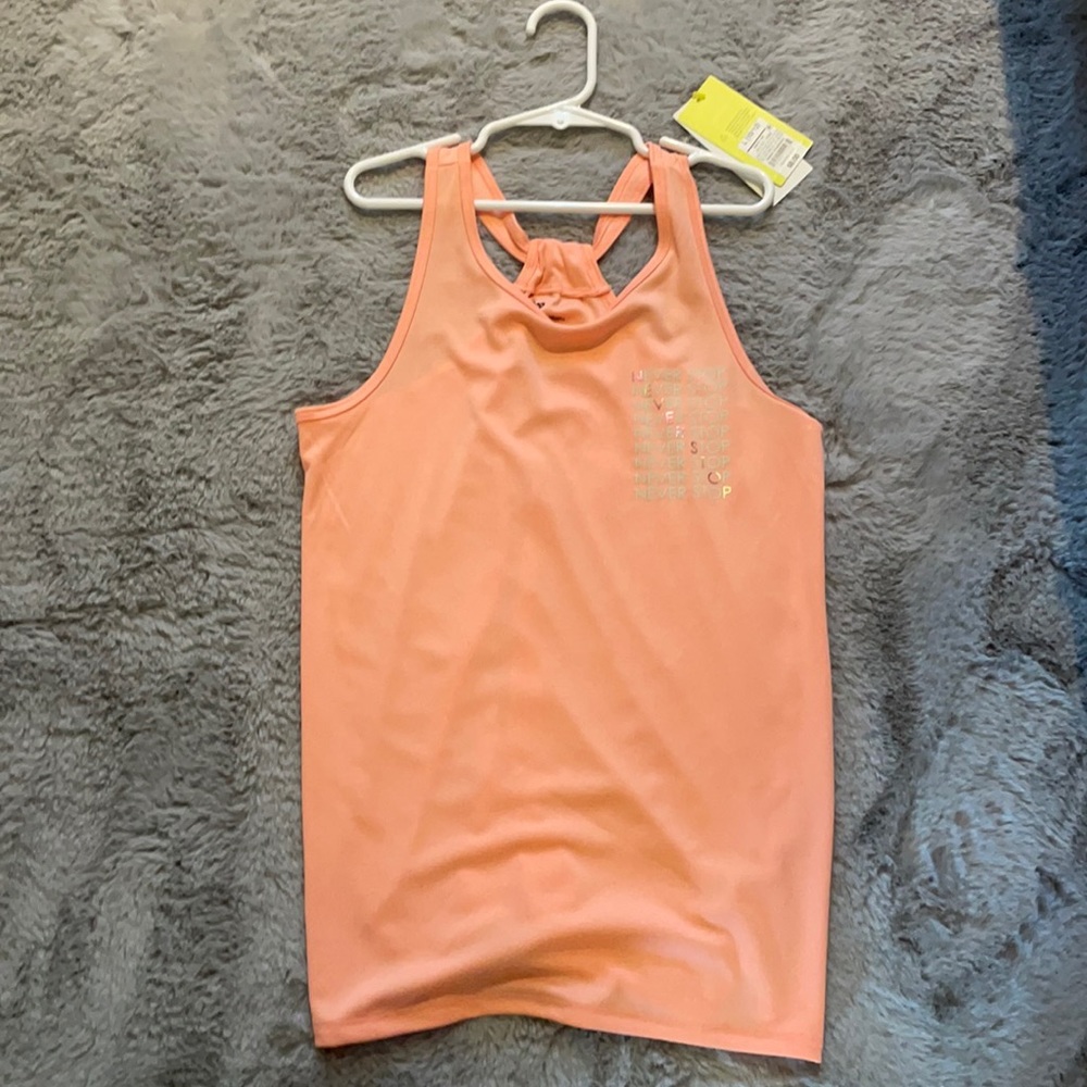 Athletic peach tank top